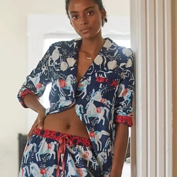 Anthropologie Other - Anthropologie  Cornelia O'Donovan Sweet Dreams Flannel Pajama Top